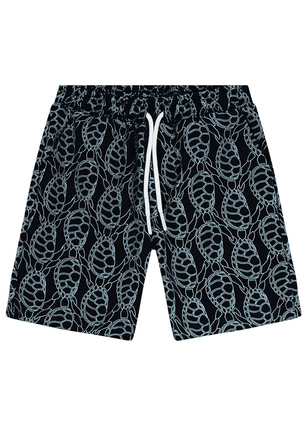 Trick Nick - Bermuda Infantil em Microfibra Marinho