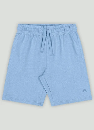 Bermuda Infantil em Moletom sem Felpa Up Baby Azul - UP BABY