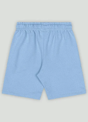 Bermuda Infantil em Moletom sem Felpa Up Baby Azul - UP BABY