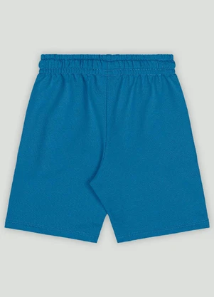 Bermuda Infantil em Moletom sem Felpa Up Baby Azul - UP BABY