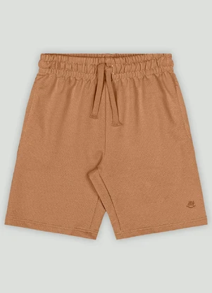 Bermuda Infantil em Moletom Up Baby Marrom - UP BABY