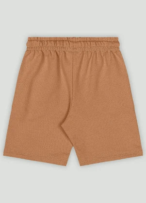Bermuda Infantil em Moletom Up Baby Marrom - UP BABY