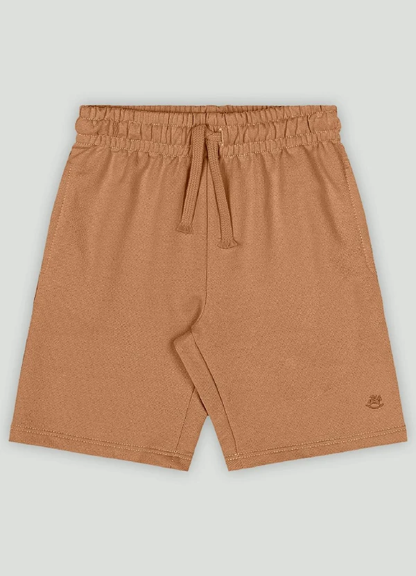 Up Baby - Bermuda Infantil em Moletom Up Baby Marrom