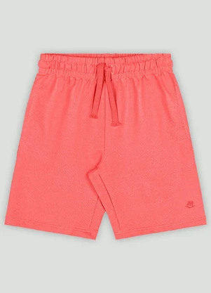 Bermuda Infantil em Moletom Up Baby Vermelho - UP BABY