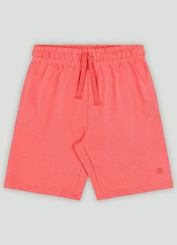 Up Baby - Bermuda Infantil em Moletom Up Baby Vermelho