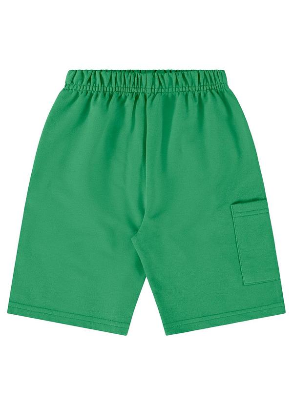 Bee Loop - Bermuda Infantil em Moletom Verde