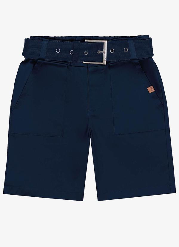 Trick Nick - Bermuda Infantil em Sarja Azul