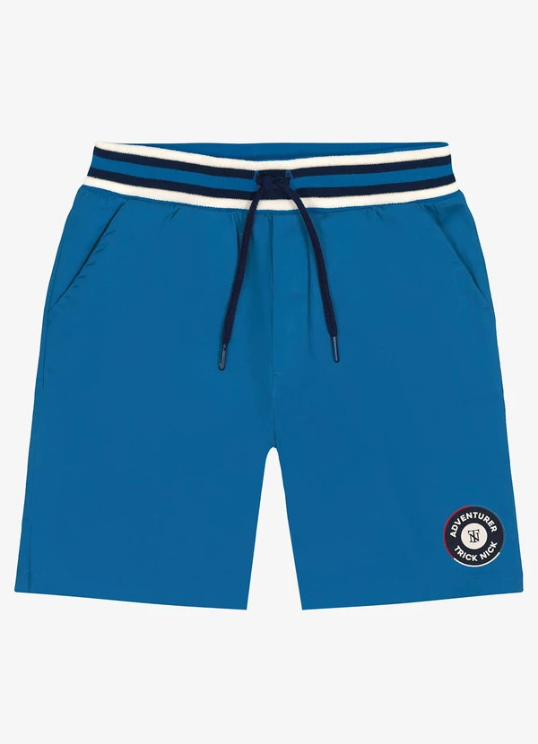 Trick Nick - Bermuda Infantil em Sarja Azul 5