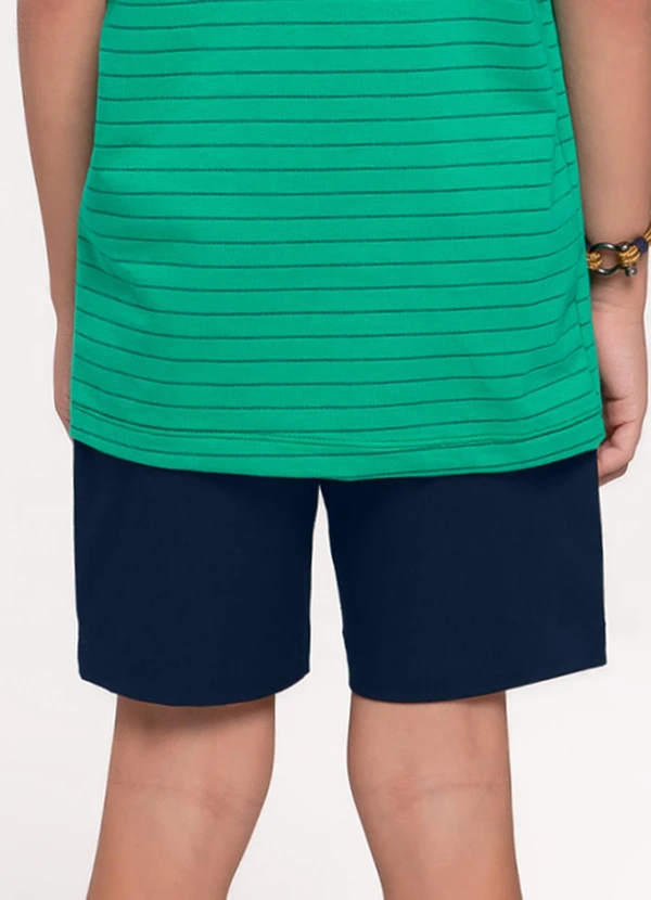 Trick Nick - Bermuda Infantil em Sarja Azul 2