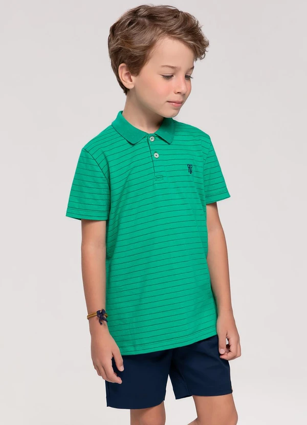 Trick Nick - Bermuda Infantil em Sarja Azul 3