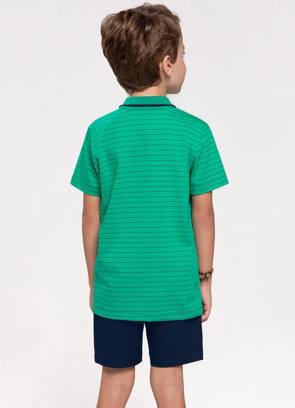 Trick Nick - Bermuda Infantil em Sarja Azul 4