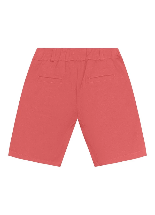 Trick Nick - Bermuda Infantil em Sarja Cotton Laranja 2