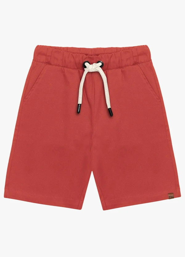 Trick Nick - Bermuda Infantil em Sarja Marrom