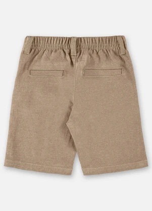 Up Baby - Bermuda Infantil em Sarja Marrom - UP BABY