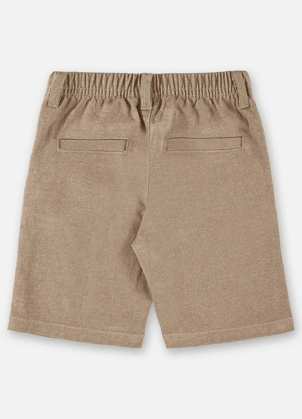 Up Baby - Bermuda Infantil em Sarja Marrom 2