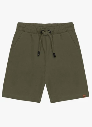 Trick Nick - Bermuda Infantil em Sarja Verde - TRICK NICK