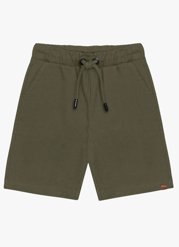 Trick Nick - Bermuda Infantil em Sarja Verde