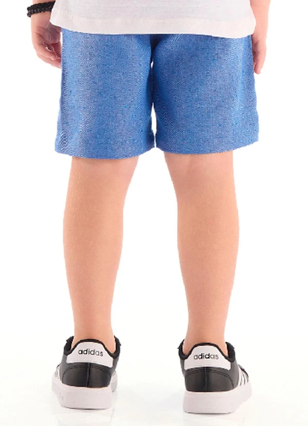 Quimby - Bermuda Infantil em Tecido Sarjado Azul 2