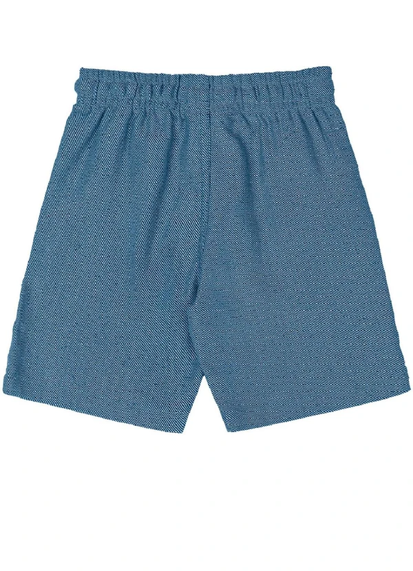 Quimby - Bermuda Infantil em Tecido Sarjado Azul 6