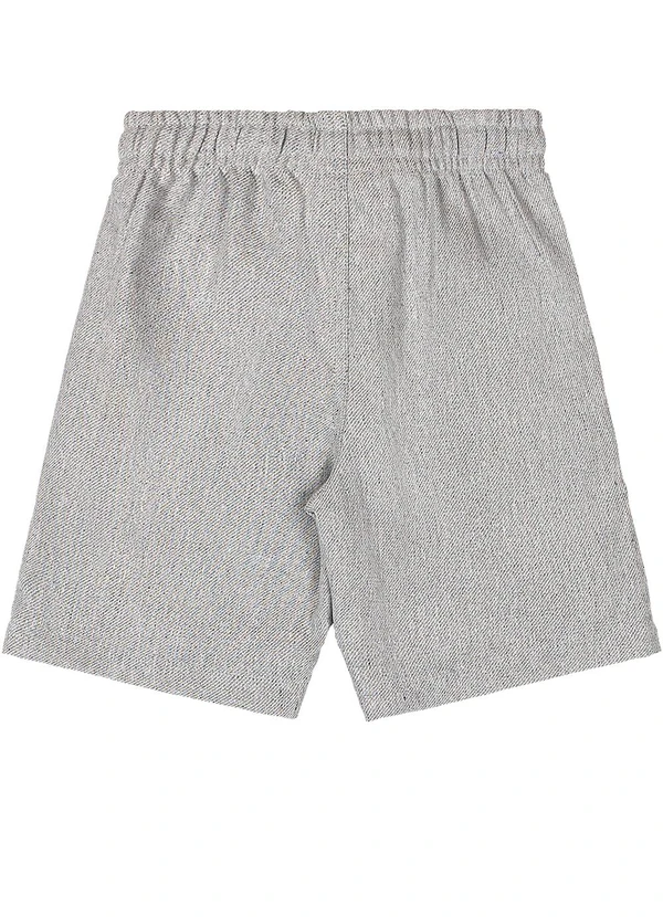 Quimby - Bermuda Infantil em Tecido Sarjado Quimby Cinza 6