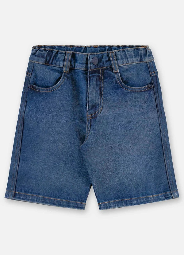 Up Baby - Bermuda Infantil Jeans e Elastano Azul 3