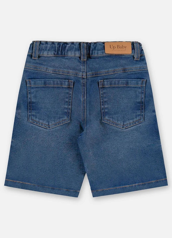 Up Baby - Bermuda Infantil Jeans e Elastano Azul 4