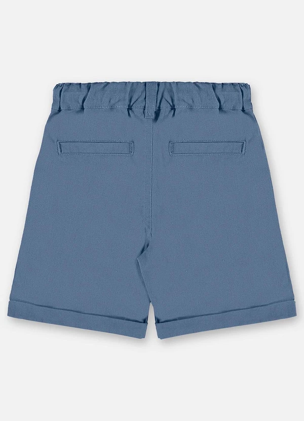 Up Baby - Bermuda Infantil Linho com Elastano Azul 4