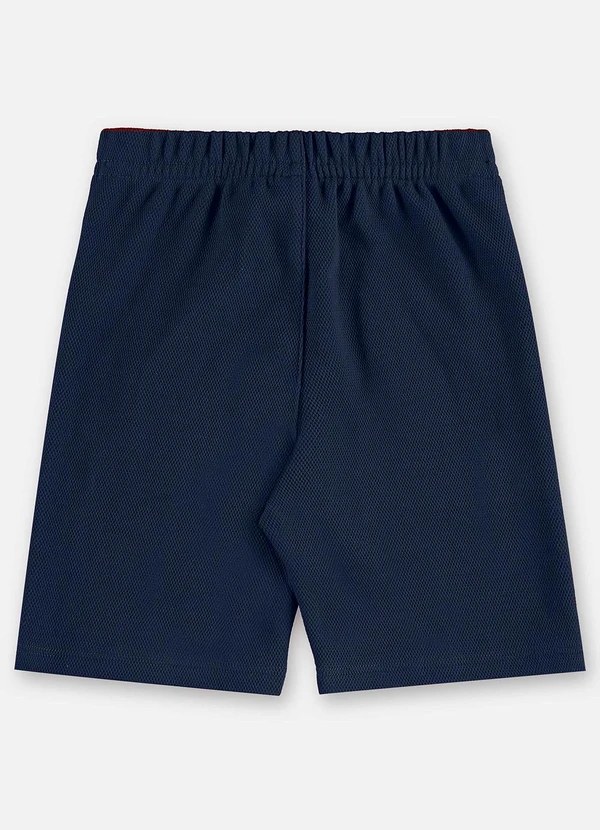 Up Baby - Bermuda Infantil Malha Alfaiataria Azul 2