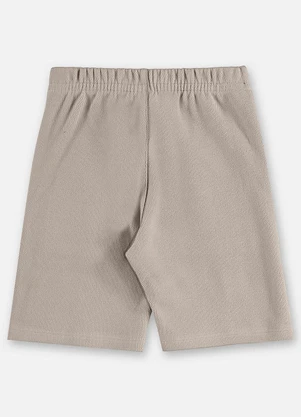 Up Baby - Bermuda Infantil Malha Alfaiataria Cinza - UP BABY