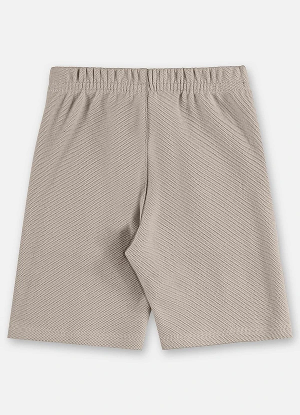 Up Baby - Bermuda Infantil Malha Alfaiataria Cinza 2