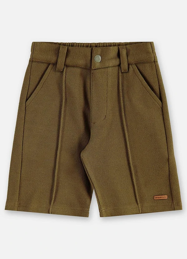 Up Baby - Bermuda Infantil Malha Alfaiataria Verde 3