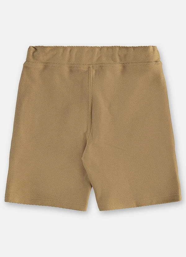 Up Baby - Bermuda Infantil Malha Sarjada Bege 4