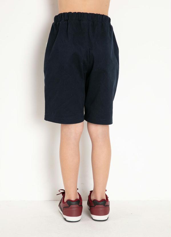 Outlet - Bermuda Infantil Marinho com Detalhe Amarrado 5