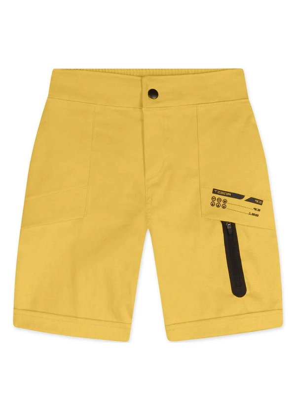 Tigor T Tigre - Bermuda Infantil Masculina Amarelo