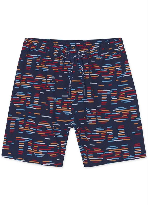 Tigor T Tigre - Bermuda Infantil Menino Azul