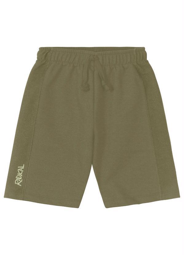 Rovi Kids - Bermuda Infantil Masculina Camuflada Verde