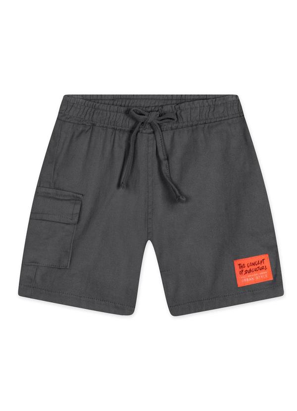 Marisol - Bermuda Infantil Masculina Cinza