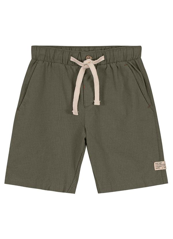 Trick Nick - Bermuda Infantil Menino com Bolso Verde