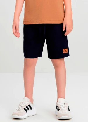 Bermuda Infantil Masculina em Sarja Quimby Marrom - QUIMBY