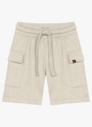 Trick Nick - Bermuda Infantil Masculina Gorgurinho Bege - TRICK NICK