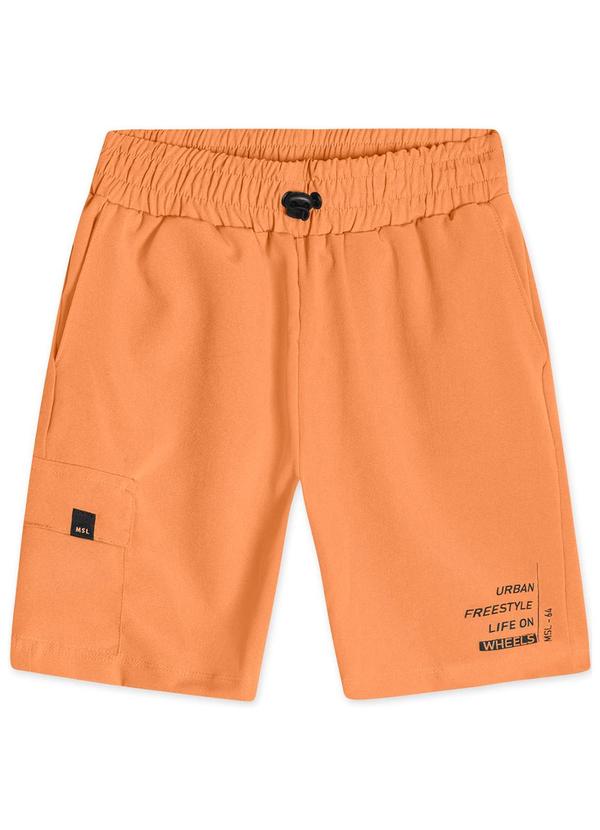 Marisol - Bermuda Infantil Masculina Laranja