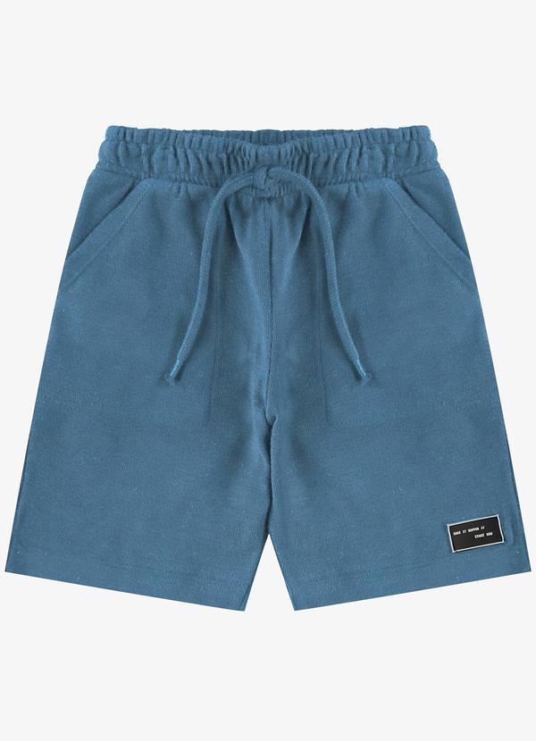 Rovi Kids - Bermuda Infantil Masculina Malhão Fruit Azul