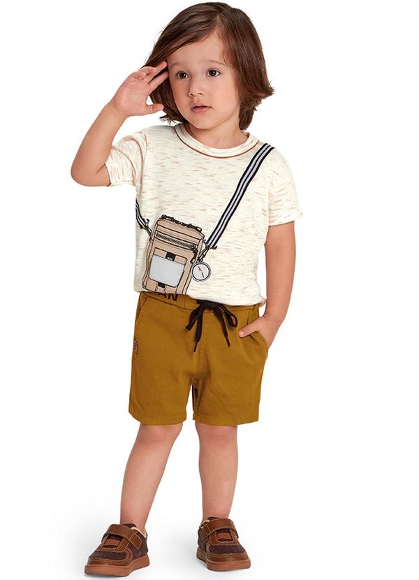Marisol - Bermuda Infantil Menino Marrom 2