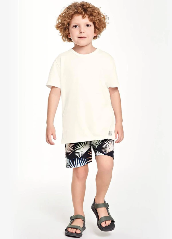 Trick Nick - Bermuda Infantil Masculina Microfibra Preto 3