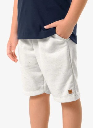 Trick Nick - Bermuda Infantil Masculina Moletinho Bege - TRICK NICK