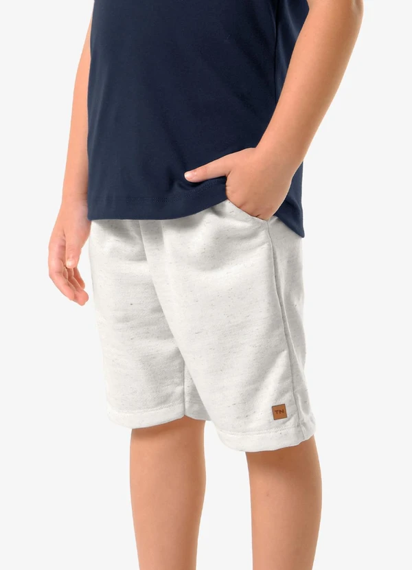 Trick Nick - Bermuda Infantil Masculina Moletinho Bege