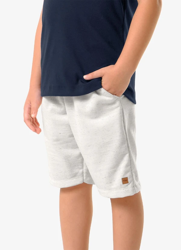Trick Nick - Bermuda Infantil Masculina Moletinho Bege