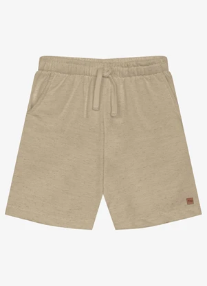 Trick Nick - Bermuda Infantil Masculina Moletinho Marrom - TRICK NICK