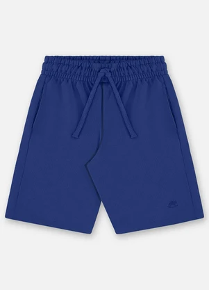 Up Baby - Bermuda Infantil Masculina Moletom Azul - UP BABY