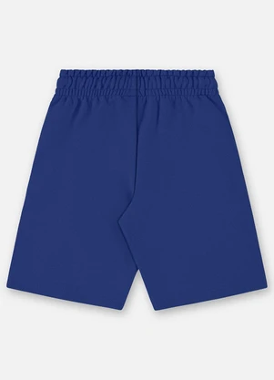 Up Baby - Bermuda Infantil Masculina Moletom Azul - UP BABY